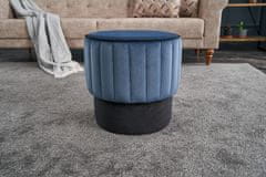 Atelier Del Sofa Taburet Rose Puf - Blue, Modrá