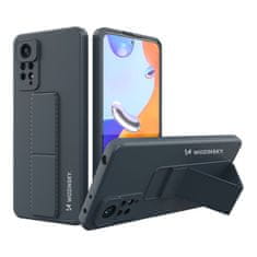 WOZINSKY Kickstand flexibilní silikonové pouzdro se stojánkem pro Xiaomi Redmi Note 11 Pro granátová