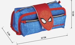 CurePink Penál na tužky Marvel: Spiderman (22 x 10 x 5 cm)