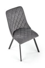 Halmar Kovová židle K450, šedá
