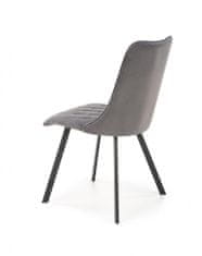 Halmar Kovová židle K450, šedá