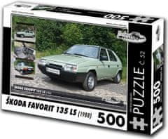 RETRO-AUTA© Puzzle Škoda Favorit 135 LS (1988)