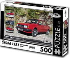 RETRO-AUTA© Puzzle Škoda 125 L (1989)