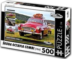 RETRO-AUTA© Puzzle Škoda Octavia Combi (1964)