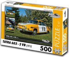 RETRO-AUTA© Puzzle Tatra 603 - 2 VB (1975)