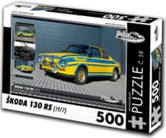 RETRO-AUTA© Puzzle Škoda 130 RS (1977)