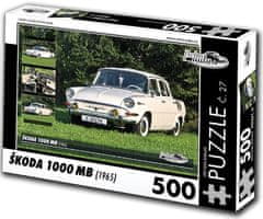 RETRO-AUTA© Puzzle Škoda 1000 MB (1965)