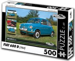 RETRO-AUTA© Puzzle Fiat 600 D (1964)