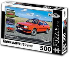 RETRO-AUTA© Puzzle Škoda Rapid 130 (1986)