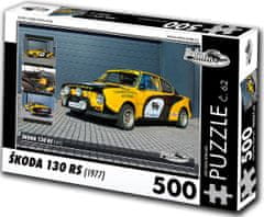 RETRO-AUTA© Puzzle Škoda 130 RS (1977)