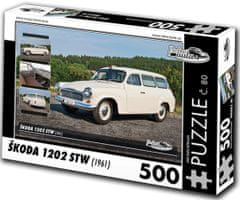 RETRO-AUTA© Puzzle Škoda 1202 STW (1961)