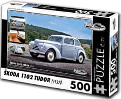 RETRO-AUTA© Puzzle Škoda 1102 Tudor (1952)