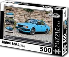 RETRO-AUTA© Puzzle Škoda 120L (1985)