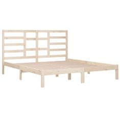 shumee Rám postele masivní dřevo 200 x 200 cm