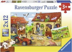 Ravensburger Puzzle Práce na farmě 2x12 dílků