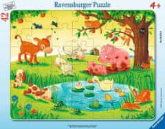 Ravensburger Puzzle Zvířátka u rybníka 42 dílků