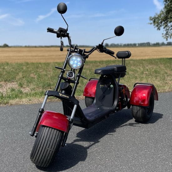 Leramotors Elektrokoloběžka Leramotors SCOOTERS C4 1000W 20amh - červená