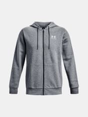 Under Armour Mikina UA Essential Fleece FZ Hood-GRY M