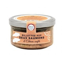 Ducs de Gascogne RILLETY ZE DVOU DRUHŮ LOSOSŮ S CITRONEM, 130G