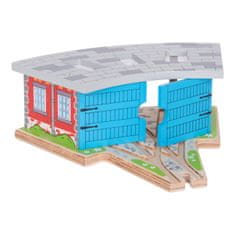 InnoVibe Bigjigs Rail Trojité depo s vraty