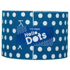 Kintex Design kinesiologický tejp - 5 m x 5 cm Barva: Hello Dots Blue