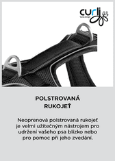 curli Postroj pro psy Belka Red M, 20-30 kg