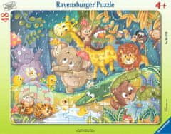 Ravensburger Puzzle Zvířata z džungle 48 dílků
