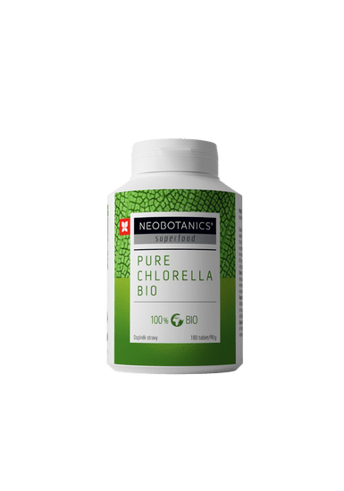 NEOBOTANICS PREMIUM PURE CHLORELLA BIO 90g - sladkovodní řasa chlorella patřící mezi "zelené superpotraviny"