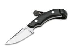 Böker Plus 02BO046 J-BITE lovecký nůž 6,2 cm, černá, G10, kožené pouzdro