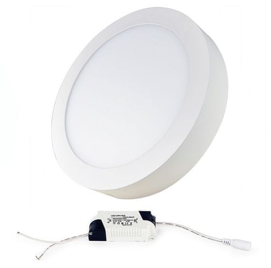 Berge LED panel KRUHOVÝ BRGD0116 170x35mm přisazený - 12W - 230V - 860Lm - IP20 - studená