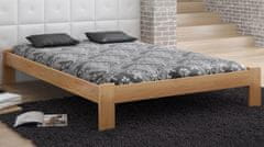 eoshop Dřevěná postel Ada 140x200 + rošt ZDARMA (Barva dřeva: Borovice)