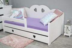 eoshop Dětská postel Tosia 80x160 borovice, bílá, rošt a úložný prostor