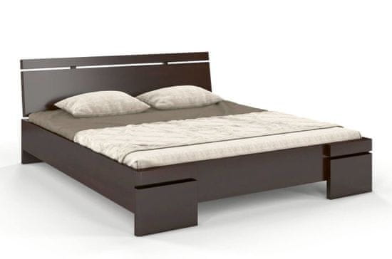 eoshop Dřevěná postel SPARTA Maxi, buk (Rozměr: 180x200 cm, Barva: Palisander)