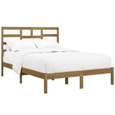 shumee Rám postele medově hnědý masivní dřevo 120 x 200 cm
