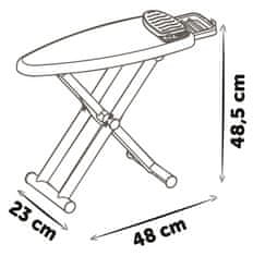 Smoby Žehlící prkno a žehlička se základnou - rozbaleno