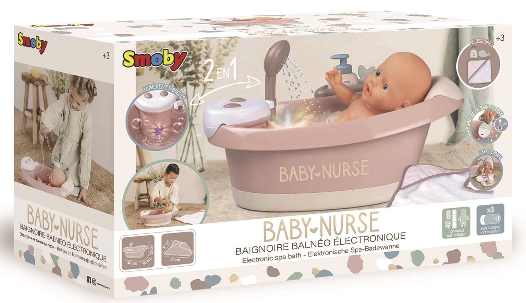 Smoby Baby Nurse Vanička pro panenky s příslušenstvím od 618 Kč - Heureka.cz