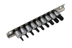 TRIUMF hlavice zástrčné 1/4", Torx Security TS10 - TS50, vrtané, sada 9 dílů