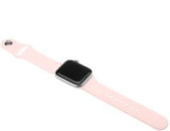 FIXED silikonový řemínek pro Apple Watch, 42/44mm, růžová