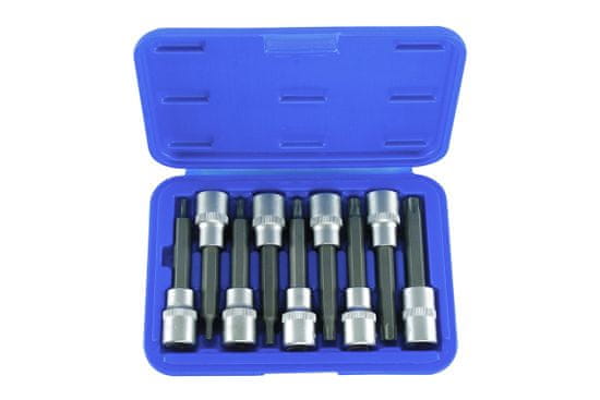 Condor hlavice zástrčné 1/2", Torx T20 - 60, délka 100 mm, sada 9 dílů