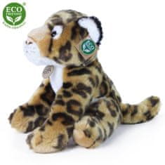 Rappa Plyšový leopard sedící 30 cm ECO-FRIENDLY