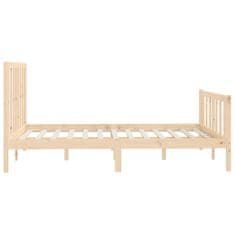 shumee Rám postele masivní dřevo 120 x 200 cm