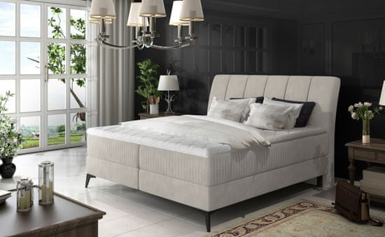 eoshop Postel Aderito Boxspring 140x200 cm - Soro 83 (barva potahu)