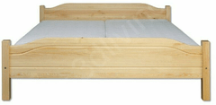 eoshop Dřevěná postel 120x200 LK101 (Barva dřeva: Borovice)