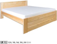 eoshop Dřevěná postel 120x200 LK102 (Barva dřeva: Gray)