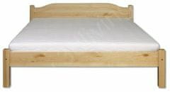 eoshop Dřevěná postel 120x200 LK106 (Barva dřeva: Borovice)