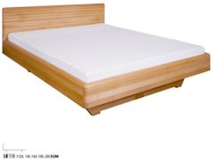 eoshop Dřevěná postel 140x200 buk LK110 (Barva dřeva: Buk přírodní)