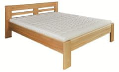 eoshop Dřevěná postel 140x200 buk LK111 (Barva dřeva: Ořech)