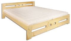 eoshop Dřevěná postel 120x200 LK117 (Barva dřeva: Borovice)