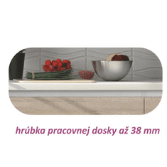 KONDELA Dolní skříňka D 60, dub sonoma/bílá, LINE