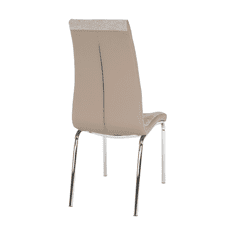 BPS-koupelny Jídelní židle, béžová / chrom, GERDA NEW